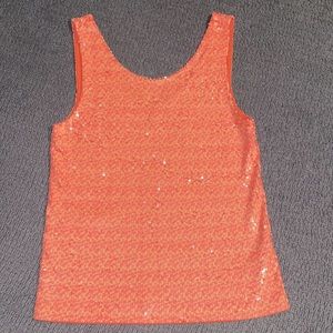 J. Crew Sleeveless Sequin Blouse - Small